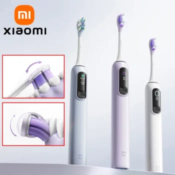 XIAOMI MIJIA Sonic Vibration Electric Toothbrush Pro,Smart 4 Modes, Long Battery Life, IPX8 Waterproof,LED Screen & Travel Lock